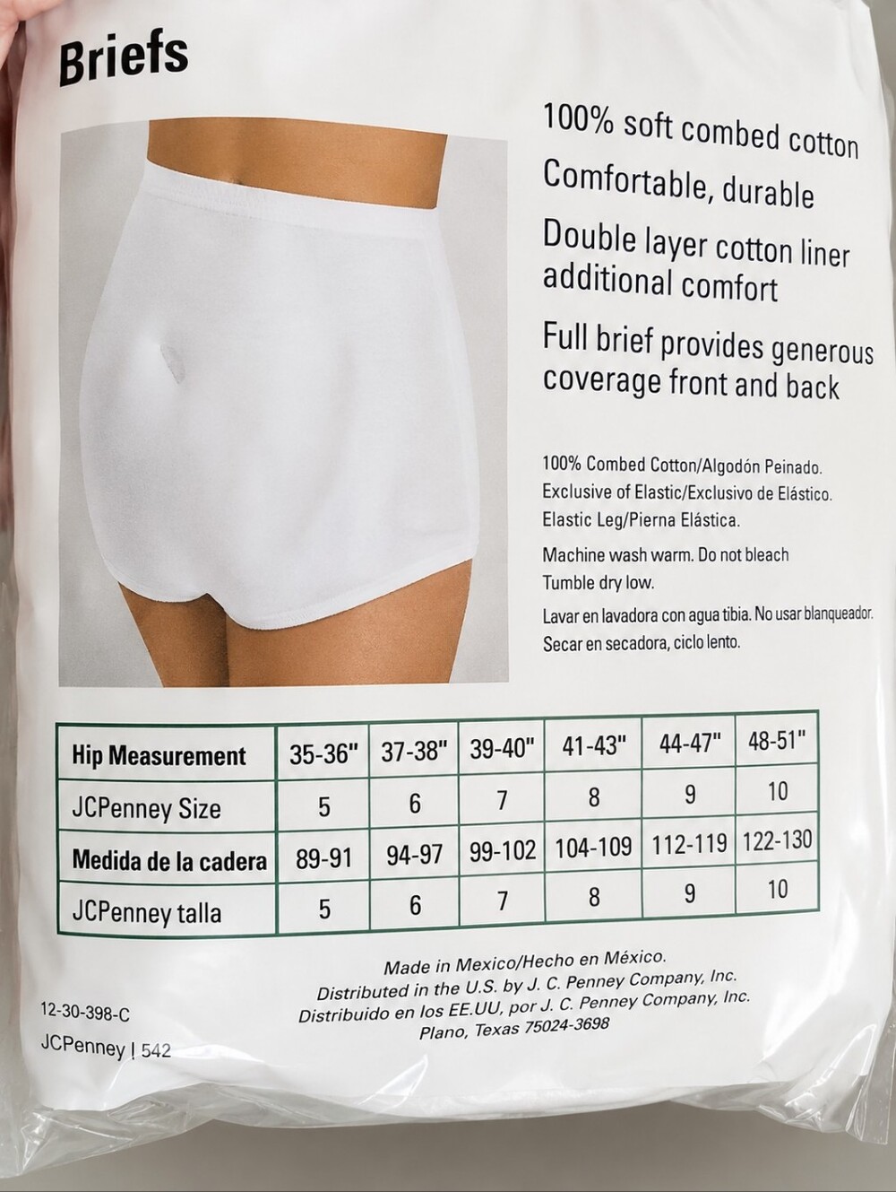 Underscore Cotton Comfort Band (2) 3 Pack Brief Panty Underwear New In Package - Picture 6 of 10